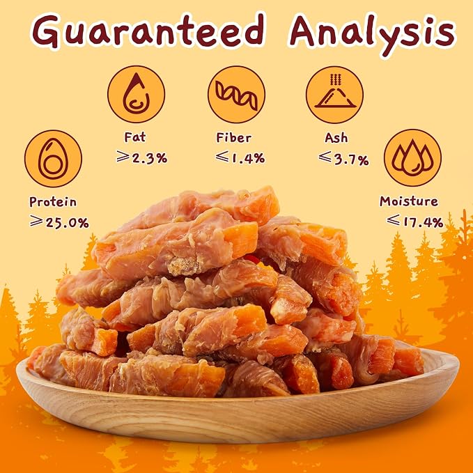 Jungle Calling Chicken & Sweet Potato Dog Treats, Fiber-Rich Chews, 1.33 lb | For Medium & Large Breeds, Rawhide Free, High Protein, Stomach-Friendly, Dental Health, Ideal for Training & Rewards