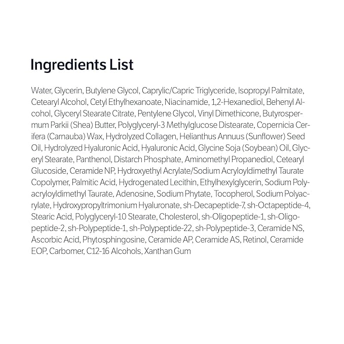 SUNGBOON EDITOR Deep Collagen 7GF Korean Night Cream for Face and Neck | Advanced Skincare Formula & Nighttime Moisturizer | 5 Ceramides & Retinol | Firm-Looking/Barrier-Supporting, 1.69oz