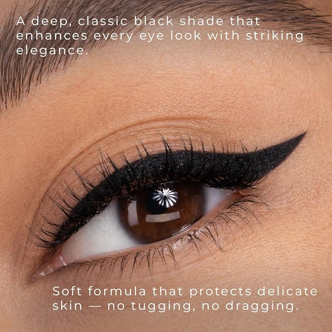 Honeybee Gardens Effortless Eye Liner Pencil, Jet Set Black, Smooth Long-Wearing, Rich Pigment, Vegan & Gluten-Free