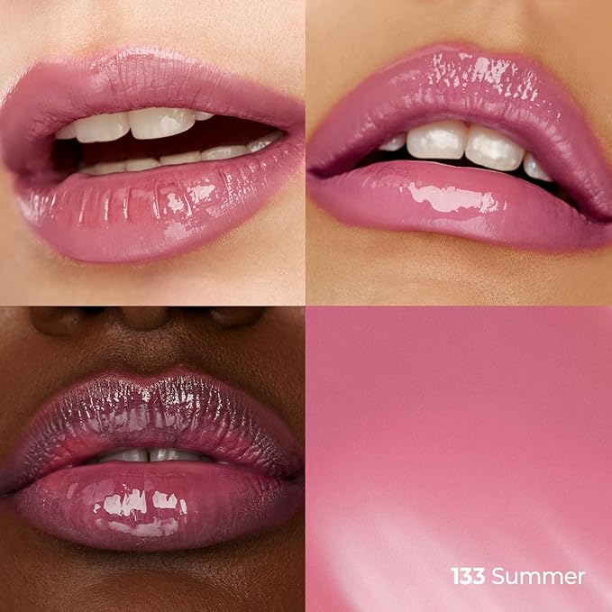 Laka Fruity Glam Tint, 4.5g/0.15oz, Glowing Lip Stain with Wide Color Spectrum, Hydrating & Lightweight Texture, Buildable Color, Non-Sticky, Vegan, K-Beauty (#133 Summer)
