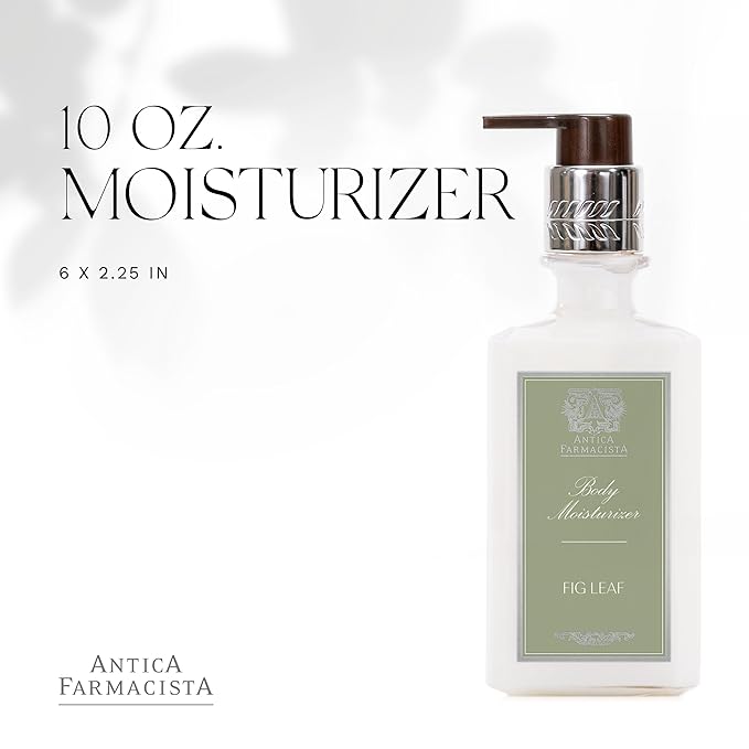 Antica Farmacista Body Moisturizer - Scented Moisturizing Lotion with Aloe Vera, Green Tea & Sweet Almond Oil - Luxury Gift for Any Occasion - Fig Leaf, 10 fl oz