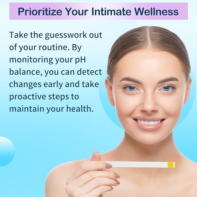 At-Home Vaginal pH Test Kit: 30 Strips + 30 Individually Wrapped Swabs - Fast & Accurate Feminine Health Monitoring for pH Balance, BV & Yeast Infection - Professional Grade