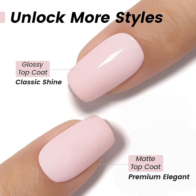 YTD Likomey Gel Nail Polish,15ml Creamy Barely Pink Soak Off UV Nails Gel,Salon Home DIY Nail Art Manicure and Pedicure Pastel Light Pink Gel Varnish,CS420