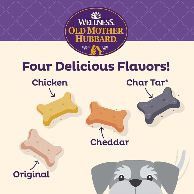 Old Mother Hubbard Wellness Classic Original Mix Dog Biscuits, Natural Training Treats, 4 Flavors, Mini Size, 20 oz Bag (Pack of 2)
