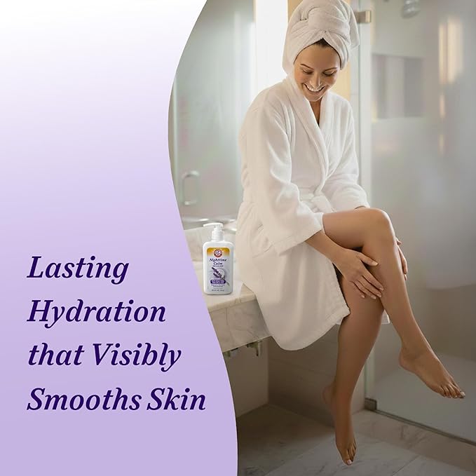 Arm & Hammer™ Nighttime Calm Foot & Leg Lotion with Magnesium - Lavender Scented Cream - 8oz. Hydrating & Moisturizing Magnesium Lotion with Shea Butter & Provitamin B5 for Sleep Routine