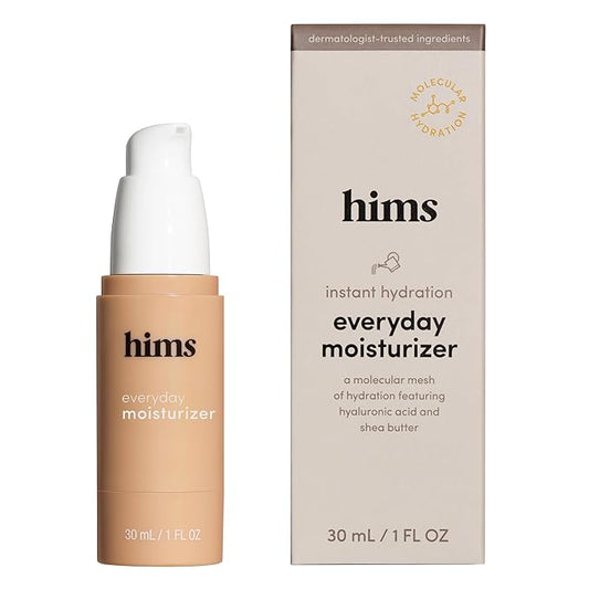 hims Everyday Moisturizer - Hydrating & Non-Greasy Face Cream - Morning Moisturizer for Healthy Skin - For Every Skin Type - Vegan & Paraben-Free - 1 Fl Oz
