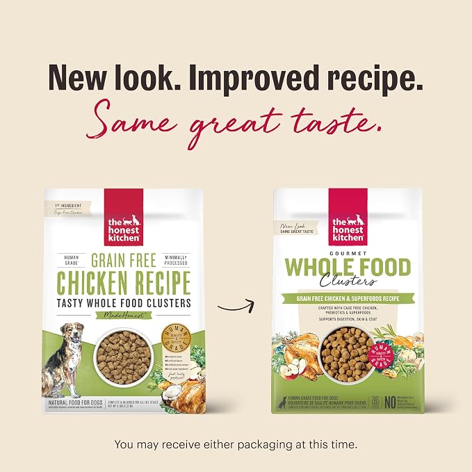 The Honest Kitchen Whole Food Clusters Grain Free Chicken Dry Dog Food, 5 lb Bag