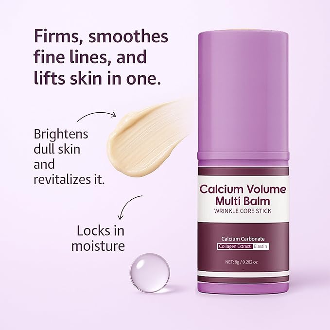 Calcium Multi Balm Stick, Moisturing Stick, Firming & Moisturizing,Hydrating, Lifting Cream for Eyes, Face & Neck-1Pack