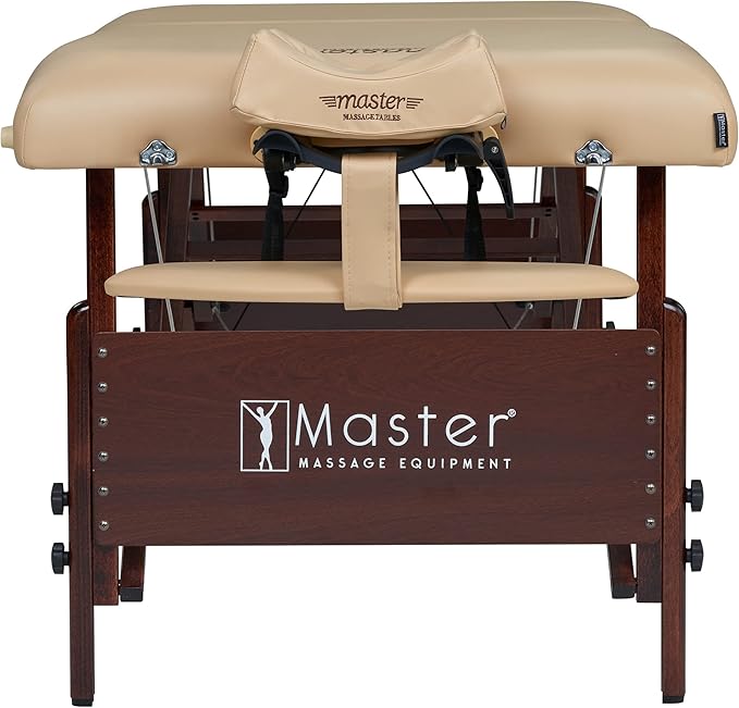 Master Massage 30" Del Ray Pro Portable Massage Table (30" Width x 84" Length) with Adjustable Table Height, 750lbs. Working Capacity- Massage Bed, Tattoo Table, Lash Table
