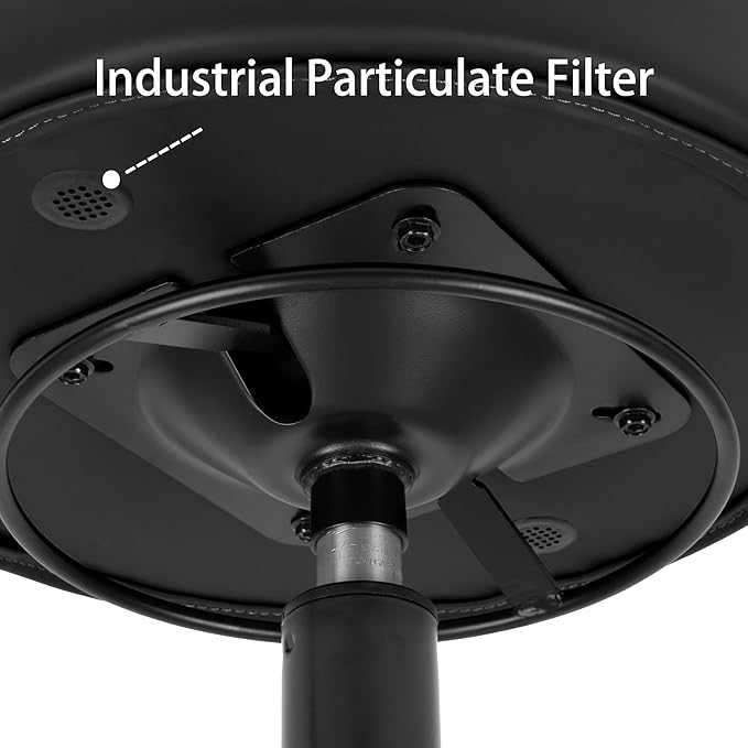 TAKE UR SEAT® All-Purpose Stools with Adjustable Seat and Easy Clean Performance Fabrics for Cleanroom Lab Medical Office Classroom Shop Garage Spa Massage Tattoo(Blade Wheels) (17" Black)