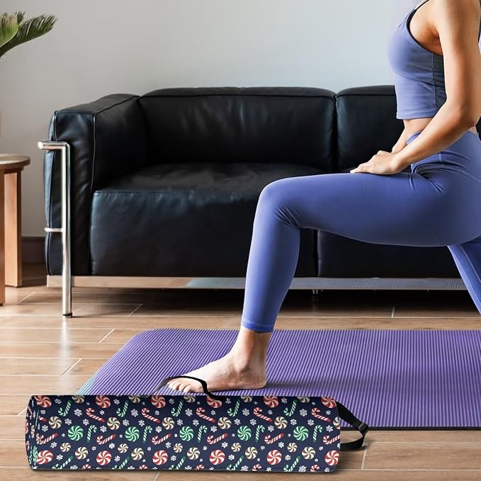 Yoga Mat Bag with Adjustable Shoulder Strap and Handle Zipper, 30in Wide x 6.3in Diameter for Yoga Mat Storage