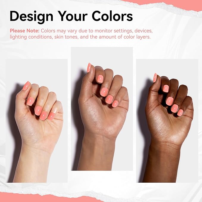 Pink Nail Polish Fast Dry Sheer Tinted Blush Rose Fingernail Polish, Jelly Pink 12-Toxic Free Vegan Rich in VE Nail Lacquer for All Tone Skin Home DIY Nail Art Gift for Women Girls