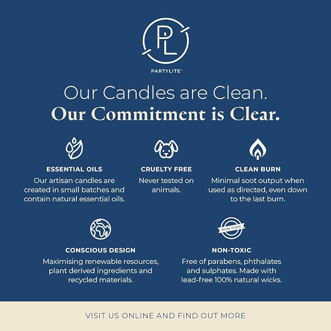 PartyLite Mulberry Scented Candle Refill, Notes of Black Currant, BlackBerry, Mulberry & Pomegranate, 10oz 1-Wick Aromatherapy Candle, up to 40 Hours of Luxury Fragrance, Sustainable Premium Soy Wax