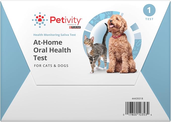 Petivity At-Home Oral Health Test for Cats and Dogs, Powered by Purina - 1 Ounce (Pack of 1)