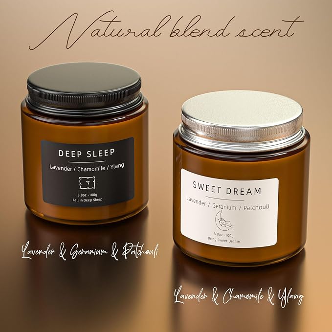 Scented Candles, BOYUJK Candles for Home Scented, Candle Set for Stress Relief and Promote Sleep, Candle Gifts for Women and Men
