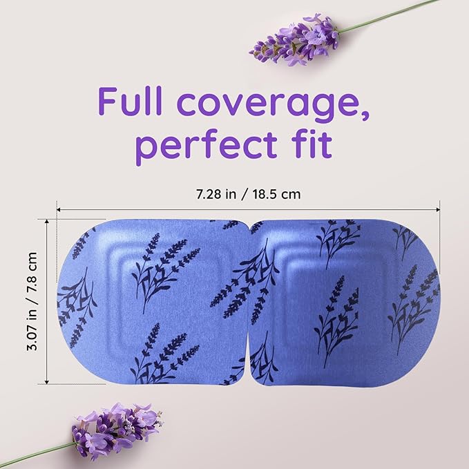 16 Pack Lavender Steam Eye Mask for Dryness, Puffiness, Strain & Relaxation, Heated Eye Mask for Sleep & Travel, Self-Heating & Disposable Warm Compress, Travel Essentials, Relaxation Gifts for Women