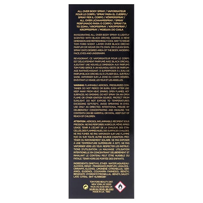 Black Orchid by Tom Ford for Unisex - 4 oz Body Spray