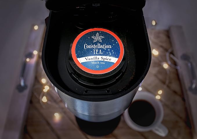 Constellation Tea Vanilla Spice Black Tea Pods Compatible with K Cup Brewers Including 2.0, 40 Count