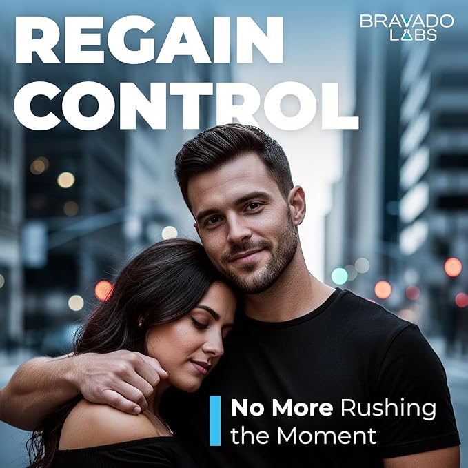 Bravado Labs Delay Cream for Men Benzocaine Topical to Stay Hard and Last Longer in Bed - Retardantes para Caballeros – Long Lasting Personal Gel