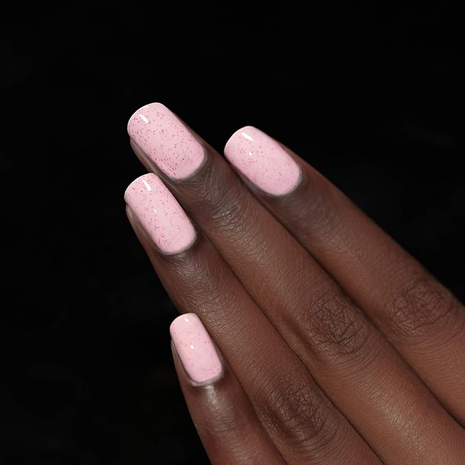 ILNP Sunday - Pastel Pink Speckled Nail Polish, Chip Resistant, 7-Free, Non-Toxic, Vegan, Cruelty Free, 12ml