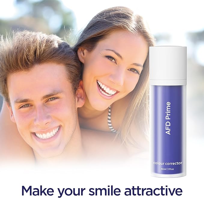 AFD Prime Purple Toothpaste for Teeth Whitening, 130g (4.58 oz) – Purple Color-Correcting Toothpaste to Reduce Yellow Tones, Peroxide-Free, Enamel-Safe, Mint Flavor, Suitable for Daily Use