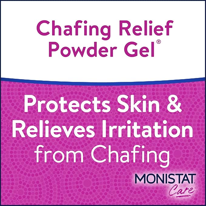 Monistat Chafing Relief Powder Gel, Anti-Chafe Protection, Fragrance Free Chafing Gel, 1.5 Oz, 1 Pack