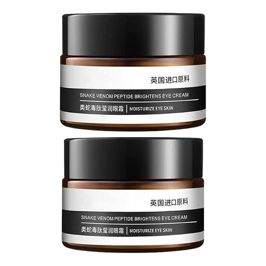 Snake Venom Eye Cream, Firming & Anti-Aging Treatment for Under Eye Bags, Dark Circles, Instantly Reduces Puffiness & Wrinkles, 0.5 Oz x 2 Pack
