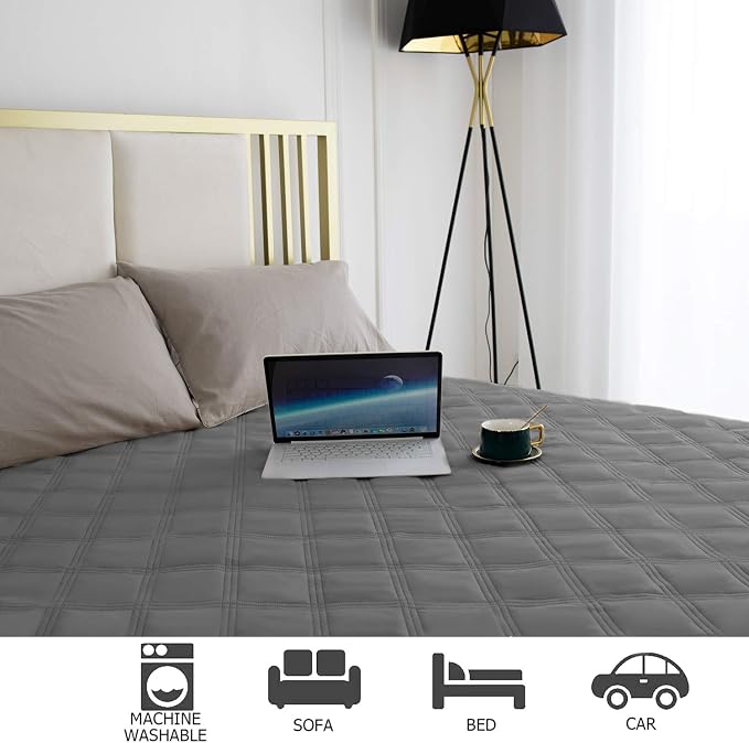 Ameritex Waterproof Dog Bed Cover Pet Blanket with Anti-Slip Back for Furniture Bed Couch Sofa (Pack of 3)