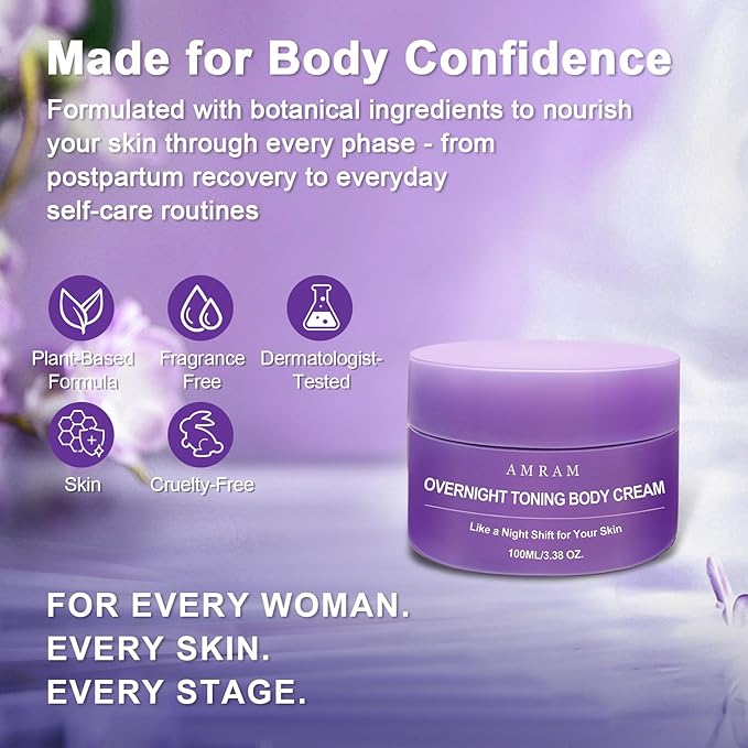 AMRAM Overnight Toning Whip, Skin Tightening, Body Firming Whip That Works While You Sleep, Firming Cream For Loose Skin On The Body(1PCS)