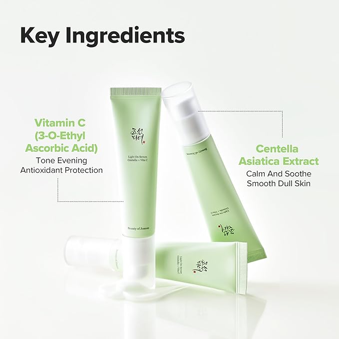 Beauty of Joseon Light On Serum Vitamin C Centella Dark Spot Fine Lines Pigmentation Correcting Serum, Hydrating Moisturizer, Korean Skin Care for Men and Women, 30ml, 1 fl.oz
