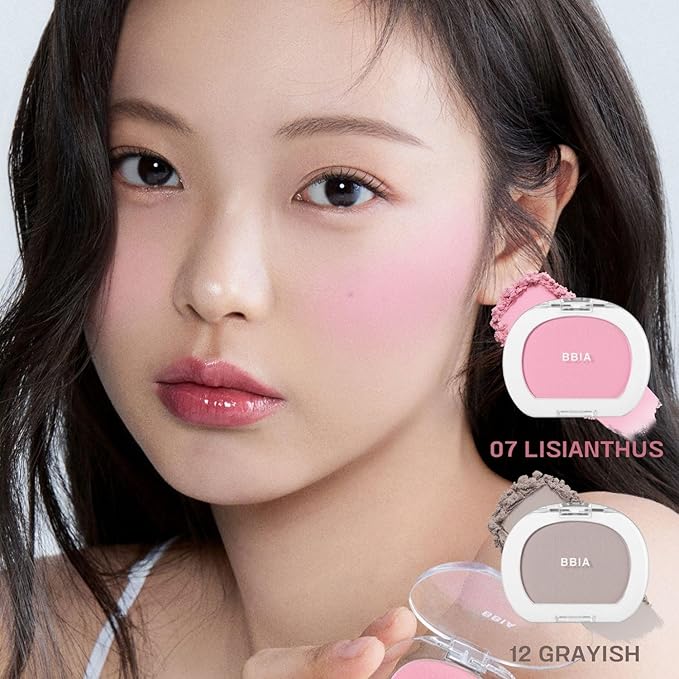 BBIA Last Blush NEW 15 Colors - Cheek Blush Shaping Shading Contour & Highlight Long-Lasting Matte Finish Natural Shades Buildable & Blendable Daily Korean Face Makeup (03 PINK MULLY, Pack of 1)