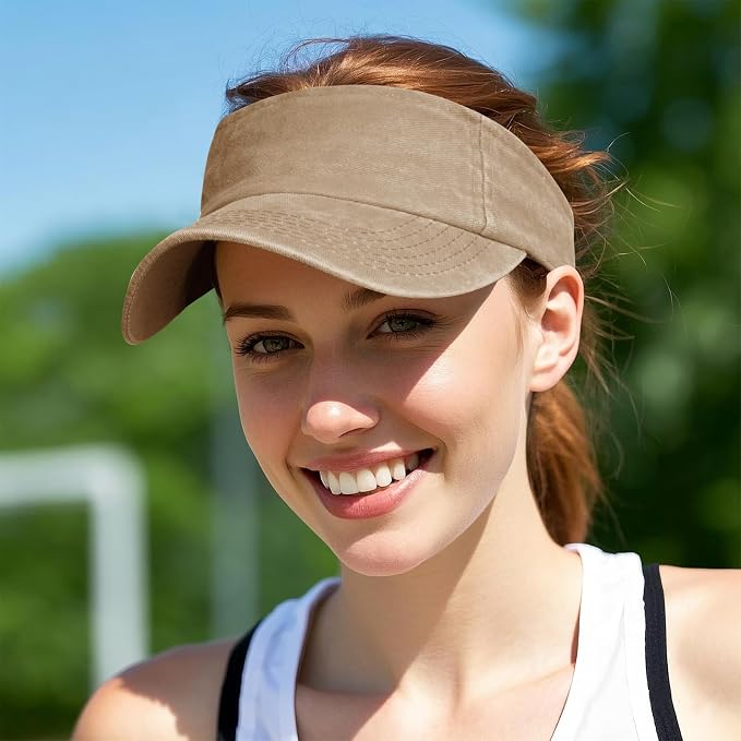 Marrywindix 1 Piece of Sport Wear Athletic Visor Sun Sports Visor Hat Visor Adjustable Cap for Women and Men