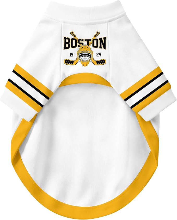Boston Dog Clothes Personalized Pet T Shirt for Dogs Gift | Custom Name Number Jersey Style Pet Shirt for Dog