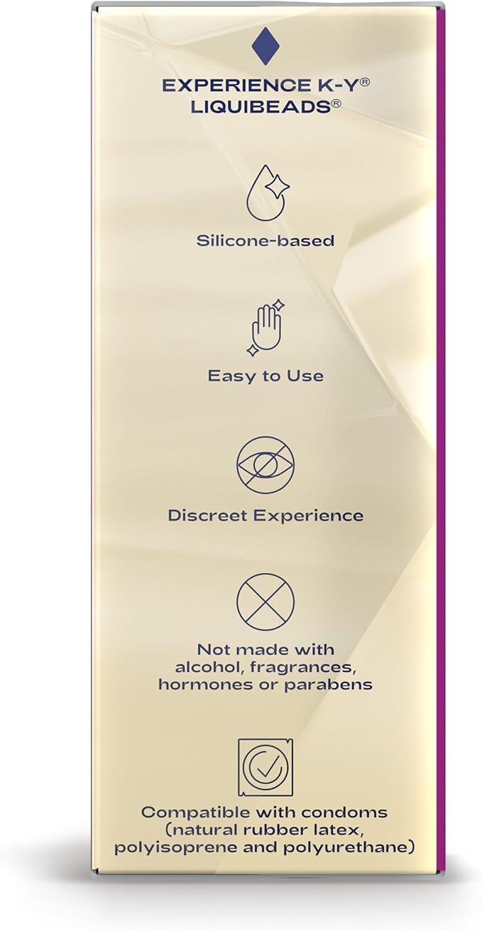 K-Y Personal Lubricant, Liquibeads Vaginal Moisturizer, 6 Bead Inserts and 6 Applicators to Supplement a Woman's Natural Moisture for Comfort and Sex (Packaging May Vary)