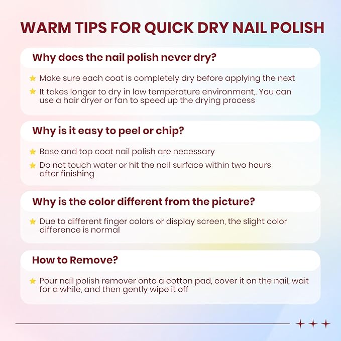 Pastel Nail Polish Set, Quick Dry Spring Summer Macaron Nail Polish Non Gel Air Fast Drying Fingernail Lacquer Natural Neutral Manicure DIY Salon Gift(Pink Yellow Purple Blue Green Colors)