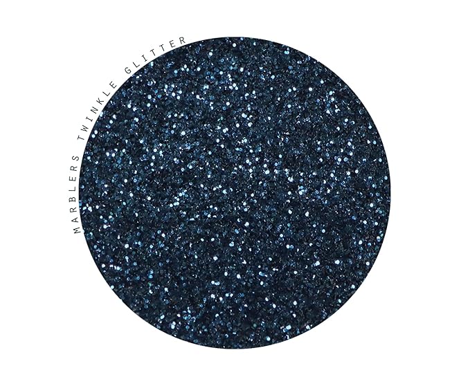 MARBLERS Twinkle Face & Body Glitter [Navy] 0.18oz (5g) | Fine | Non-Toxic | Vegan | Cruelty-Free | Festival, Rave & Party Makeup | Eye, Hair, Nail Polish, Eyeshadow | Nail Art | Gel Nail