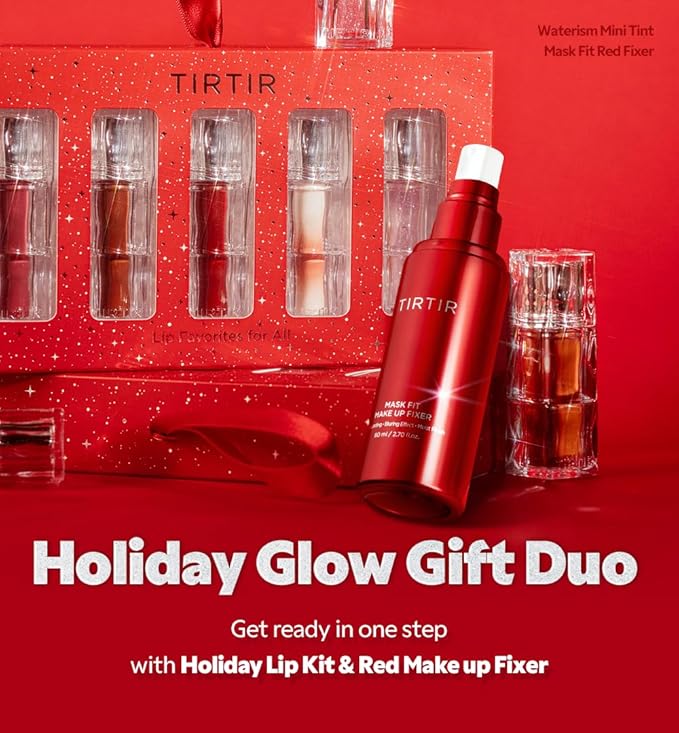 All Day Stay Gift Duo | Holiday Lip Kit & Red Make Up Fixer