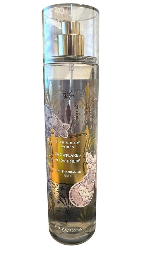 Bath and Body Works Cashmere Snowflakes Fine Fragrance Mist 8 Ounce Full Size