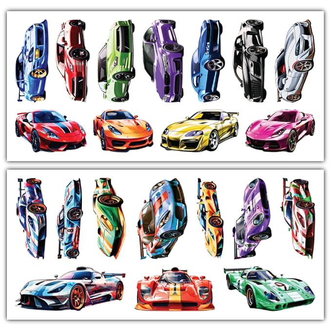 Temporary Tattoos Cars - set 74 Styles Tattoos (Monster Truck)