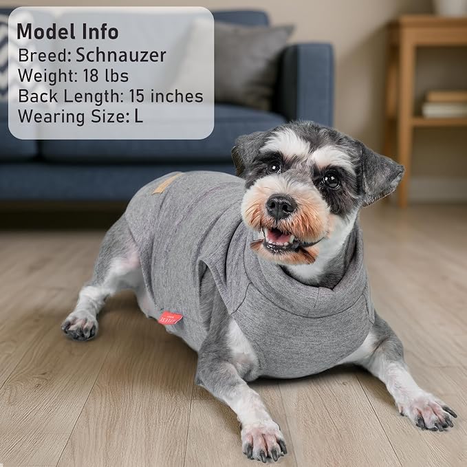 KYEESE 2Pack Dog Sweater for Small Dogs Soft Pet Coats Fleece Sweatshirt | Warm Turtleneck Dog Pullover Clothes, 4-Way Stretch & Lightweight Vest, Doggie Coat in Cold Weather, Daily Wear