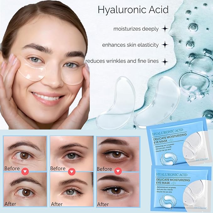 Xiuxixu 30 Pairs Lip Mask & Eye Mask,Collagen Under Eye Patches for Puffy Eyes,Crystal Lip Mask Skincare Bulk,Bachelorette Party Favors,Bridesmaid Gifts,Mothers Day Gifts,Teacher Appreciation Gifts