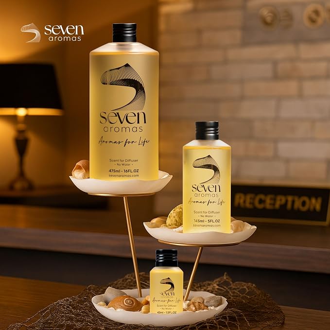 SevenAromas White Tea | 145ml 5oz Hotel Scent Diffuser Oil | Citrus Woody | Orange Blossom, Tea & Amber | Luxury Home Aromatherapy