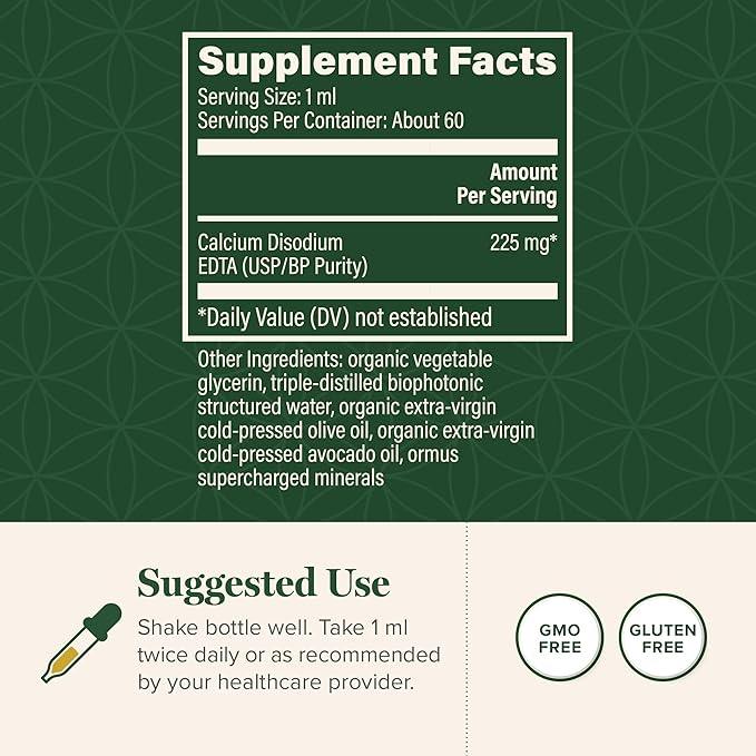 Global Healing Calcium Disodium E - D - T - A - 2 Fl Oz