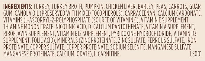 Nutrish Rachael Ray Weight Management Wet Dog Food Premium Paté Real Turkey & Pumpkin Recipe,13 oz. Can,(Pack of 24)
