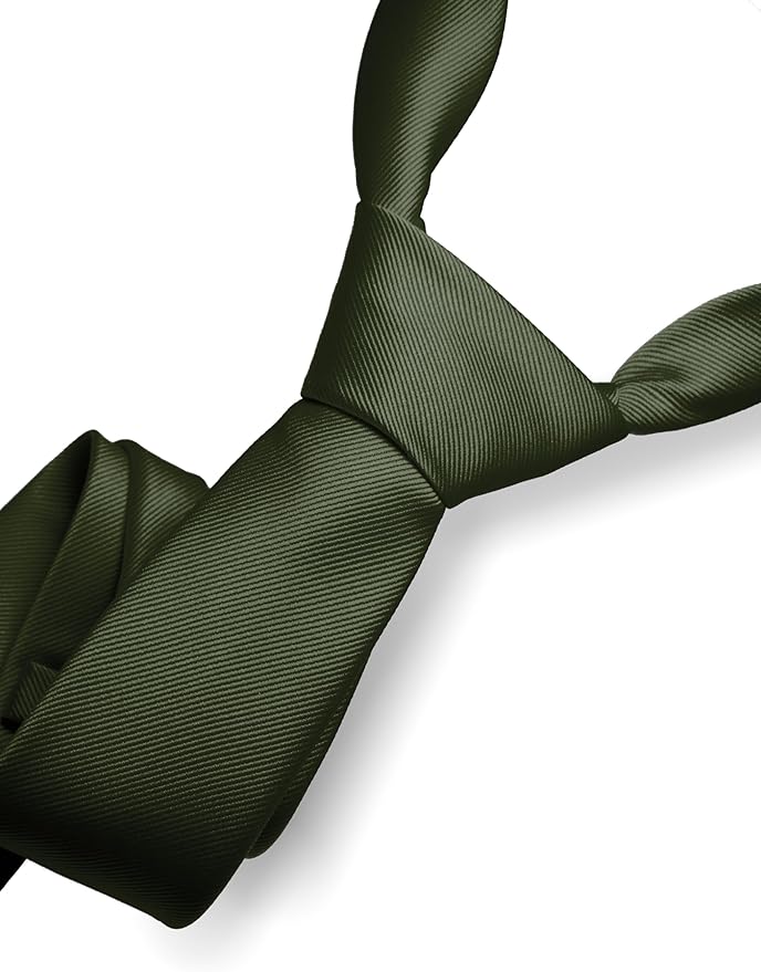 RBOCOTT Solid Color Tie Formal Necktie for Men