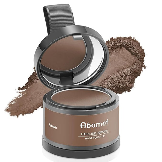 Root Touch Up Instantly Gray Coverage Powder, Conceal Hair Loss and Thinning Hair For Women and Men, Hair Fibers (Brown)