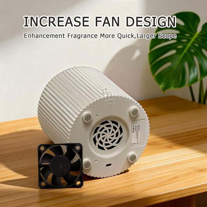 NO-Battery 2 in 1 LED Candle Waterless Diffuser and 3D Wick and Realistic Flame Candle,Flameless Candle Diffuser,Waterless Essential Oil Diffuser with 12PCS Cotton Pads(Only Connect USB Line Use)