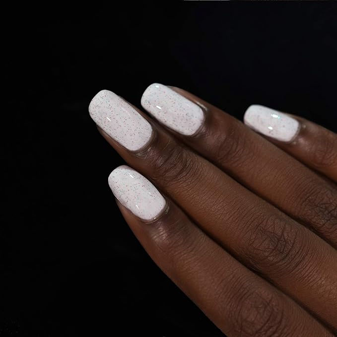 ILNP Christmas Cookie - Creamy White Speckled Nail Polish, Chip Resistant, 7-Free, Non-Toxic, Vegan, Cruelty Free, 12ml