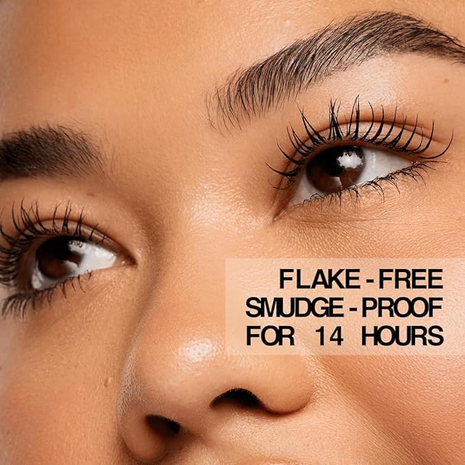 about-face Volumizing Mascara – Jet Black | Clean, Vegan, Cruelty-Free | Amplifies, Lengthens & Lifts Lashes | Smudge-Proof, Flake-Free Formula | 0.43 oz