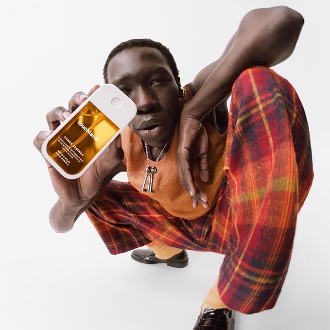 Touchland Power Essence Hydrating Body & Hair Fragrance, Mango Mojo, 2 FL. OZ. Travel Size Body Mist